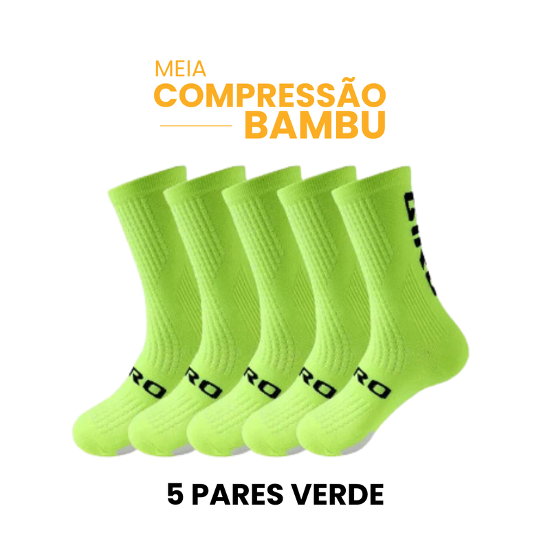 Meia Compressão em Bambu GIRO | Compre 3 Leve 5 | MÊS DO CONSUMIDOR