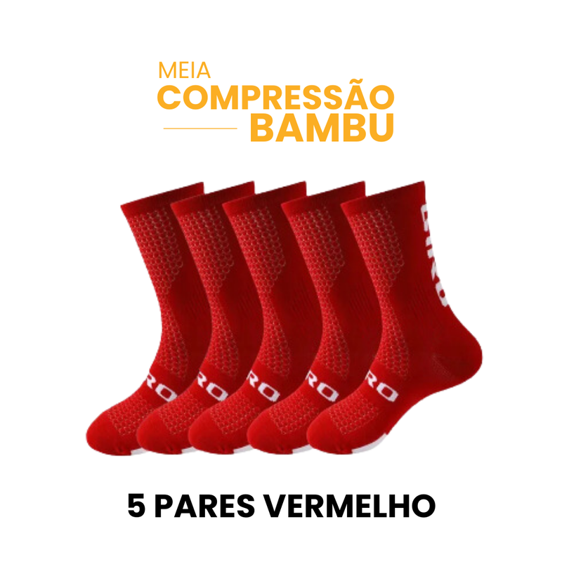 Meia Compressão em Bambu GIRO | Compre 3 Leve 5 | MÊS DO CONSUMIDOR