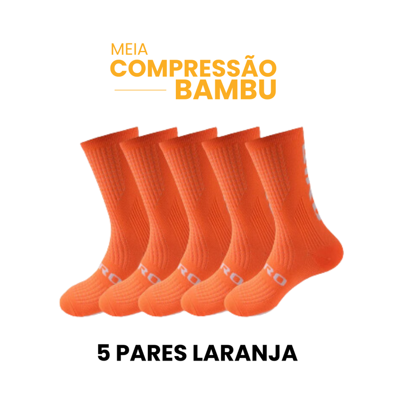 Meia Compressão em Bambu GIRO | Compre 3 Leve 5 | MÊS DO CONSUMIDOR