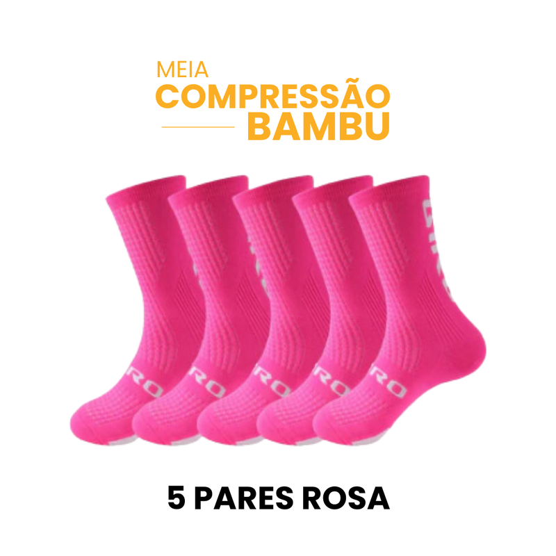 Meia Compressão em Bambu GIRO | Compre 3 Leve 5 | MÊS DO CONSUMIDOR