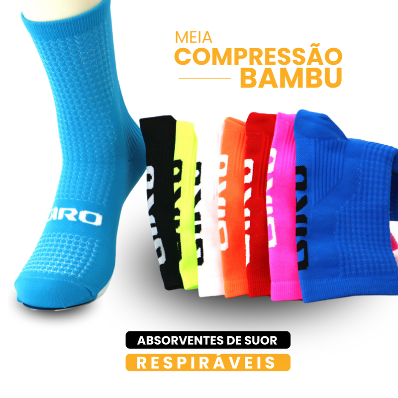 Meia Compressão em Bambu GIRO | Compre 3 Leve 5 | MÊS DO CONSUMIDOR
