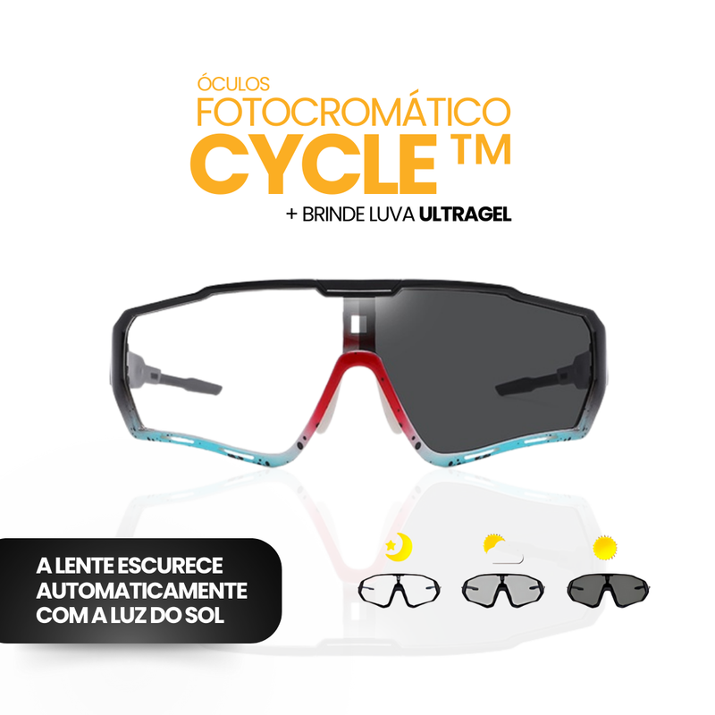 Óculos Fotocromático Cycle™ + BRINDE LUVA ULTRAGEL | MÊS DO CONSUMIDOR