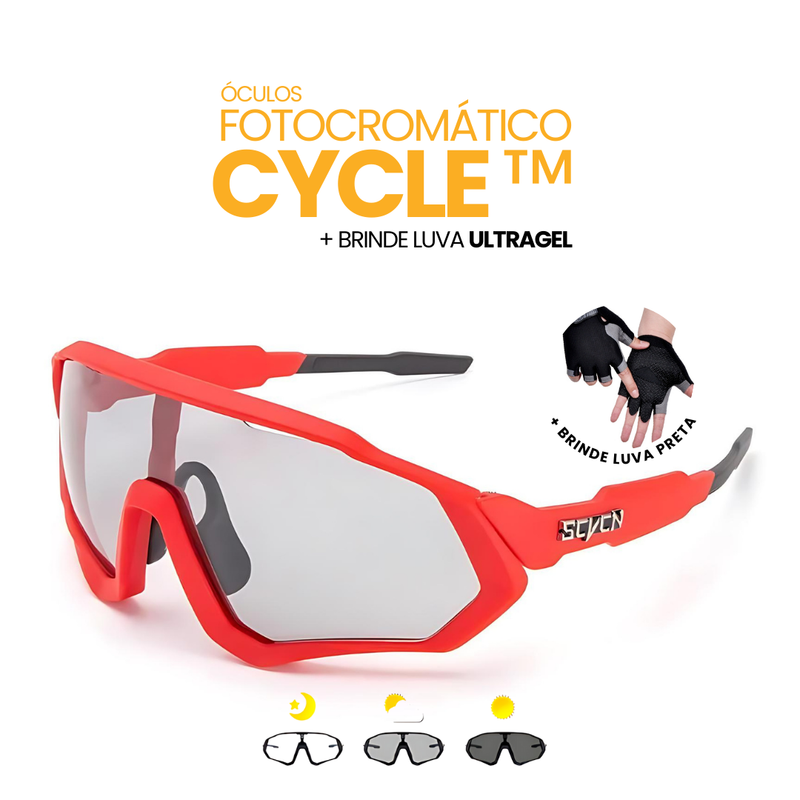 Óculos Fotocromático Cycle™ + BRINDE LUVA ULTRAGEL | MÊS DO CONSUMIDOR