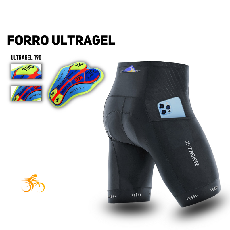 Kit X-Tiger | Bermuda PremiumGel + Capacete UltraLed