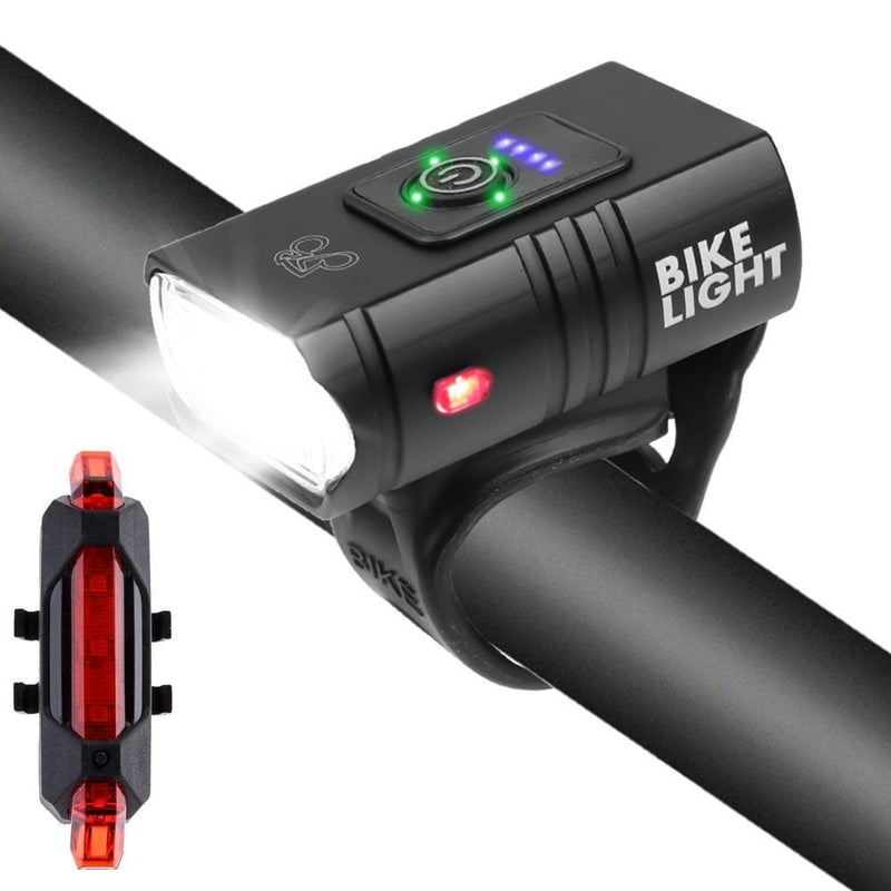 Farol Dianteiro BikeLight™ + Brinde Sinalizador Traseiro