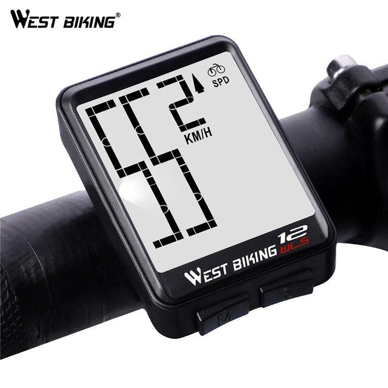 Odômetro Wireless Multifuncional West Biking