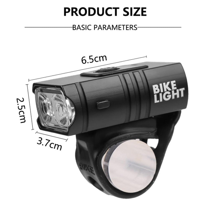Farol Dianteiro BikeLight™ + Brinde Sinalizador Traseiro