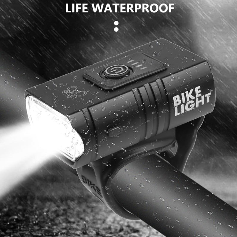 Farol Dianteiro BikeLight™ + Brinde Sinalizador Traseiro