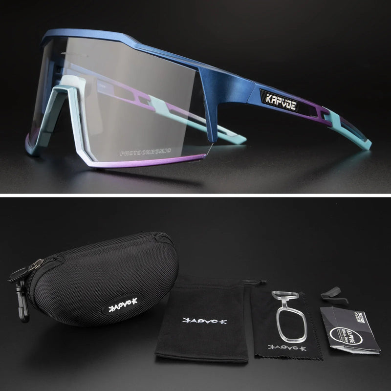 Óculos Fotocromático MTB + BRINDE Clipes de Lente de Grau