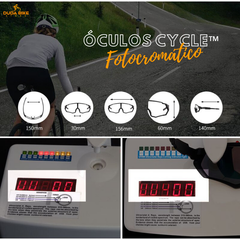 Óculos Fotocromático Cycle™ + BRINDE LUVA ULTRAGEL | MÊS DO CONSUMIDOR